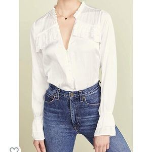 PAIGE Anguilla Ruffle Blouse NWT